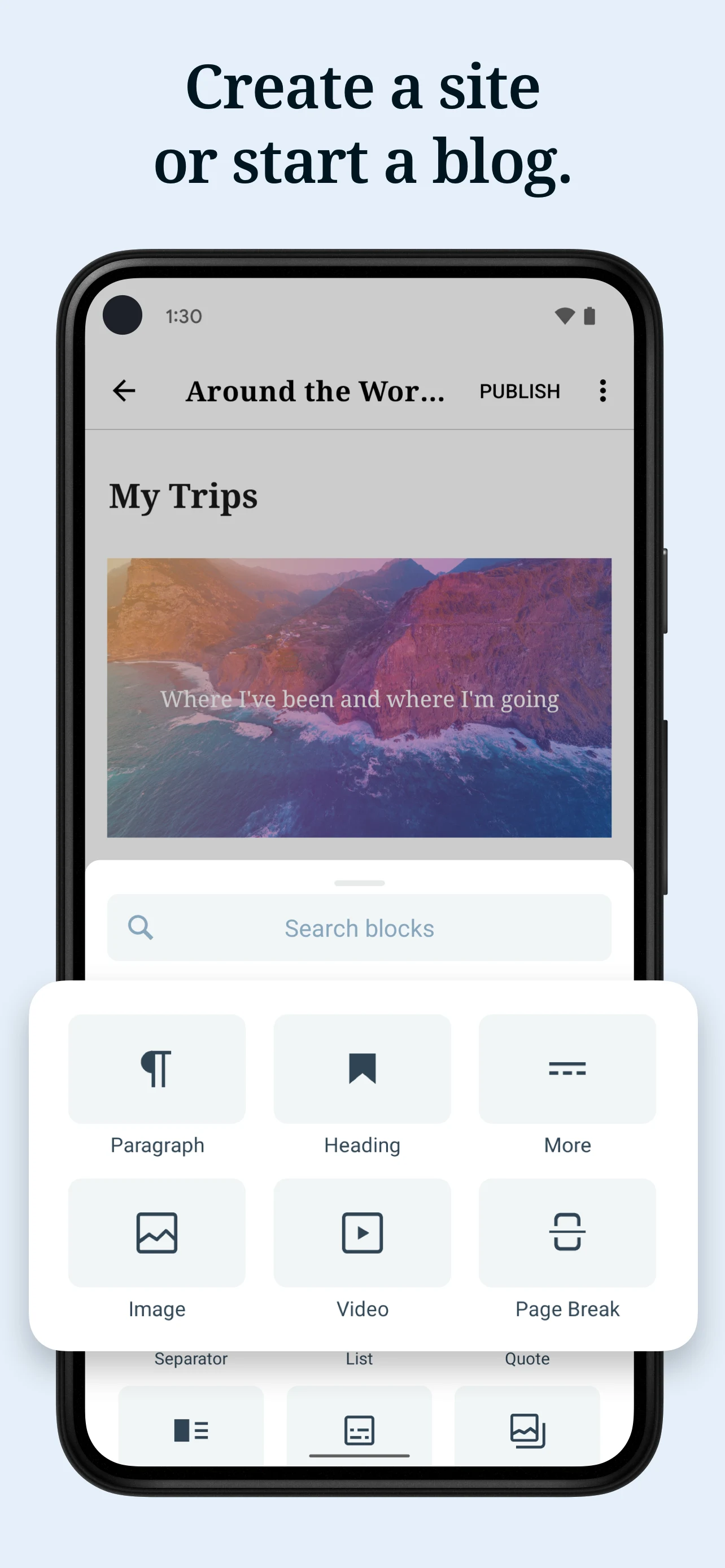 WordPress – Website Builder screenshot