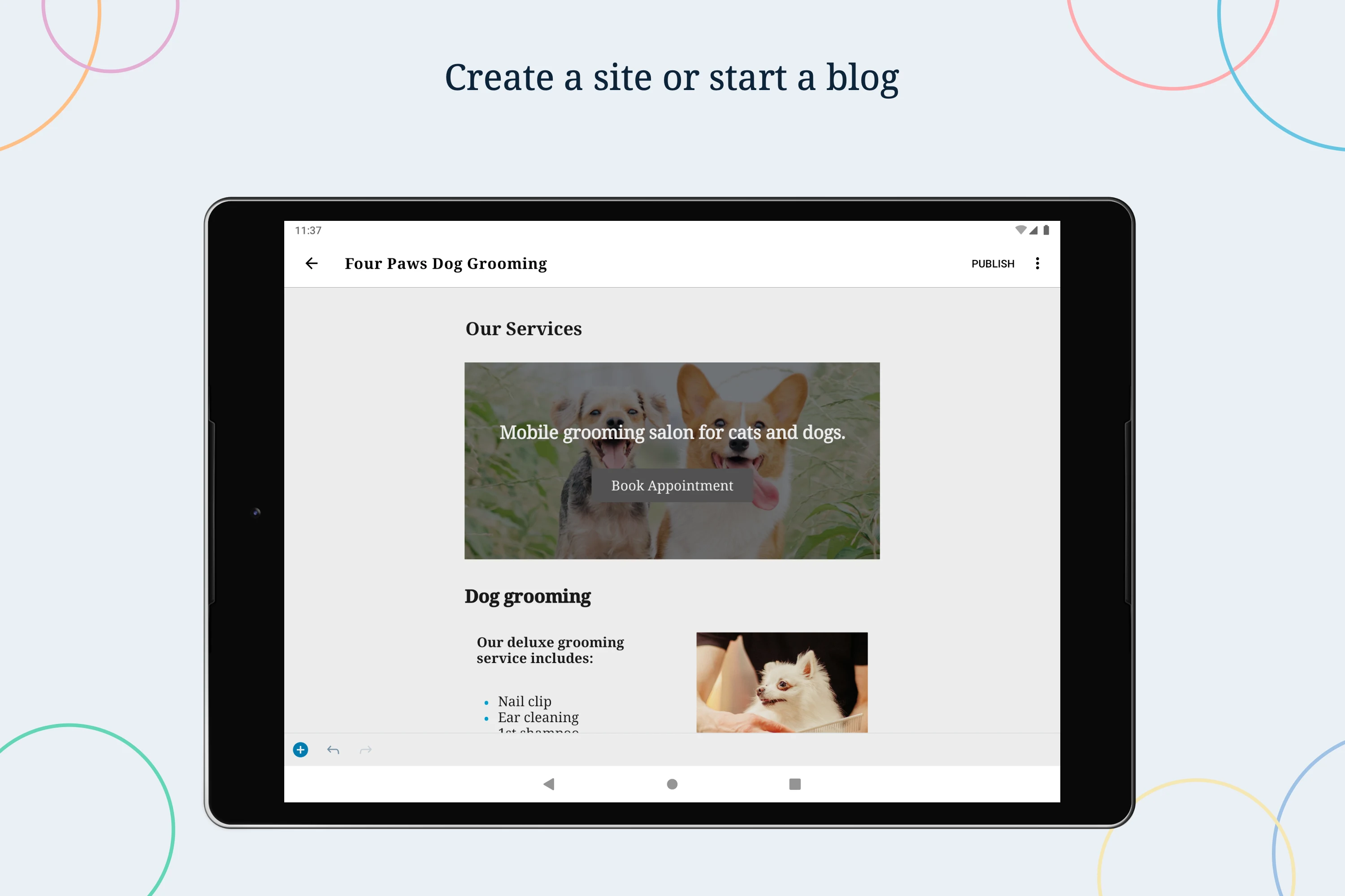 WordPress – Website Builder screenshot